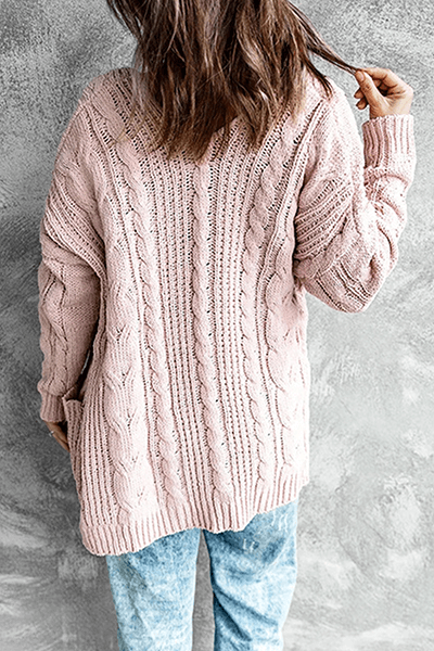 Women's Casual Loose Fit Top with Slit Pockets
