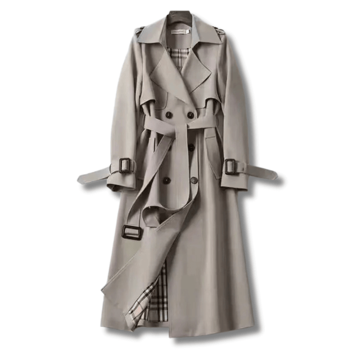 Women's Classic Double-Breasted Trench Coat
