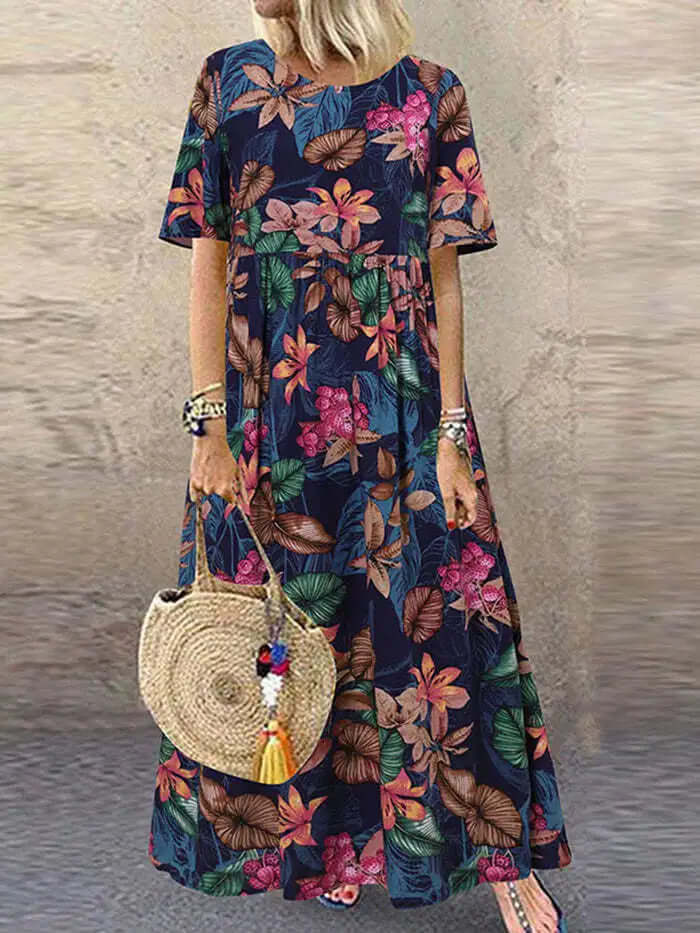 Floral Maxi Summer Boho Dress