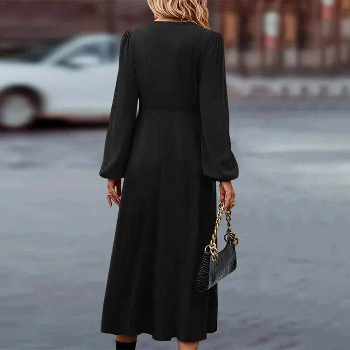 Elegant Long Sleeve Maxi Dress