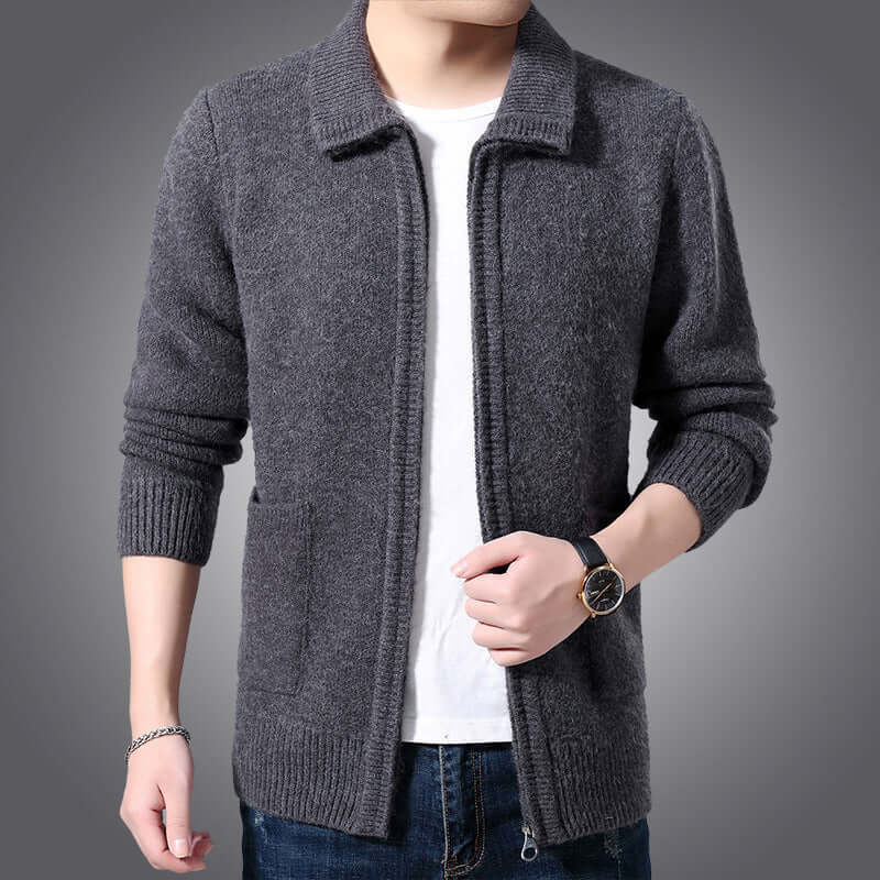 Men's Versatile Zip Cardigan