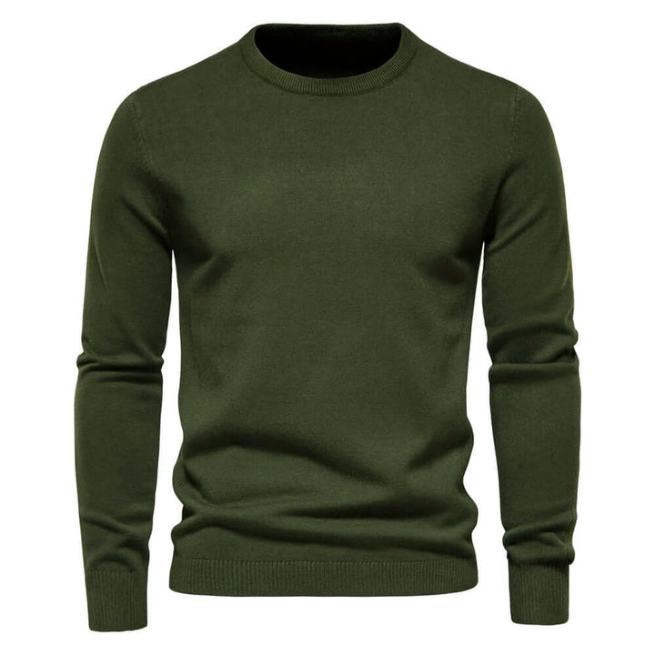 Men's Knitted Sweater - Warm Pullover for Autumn & Winter