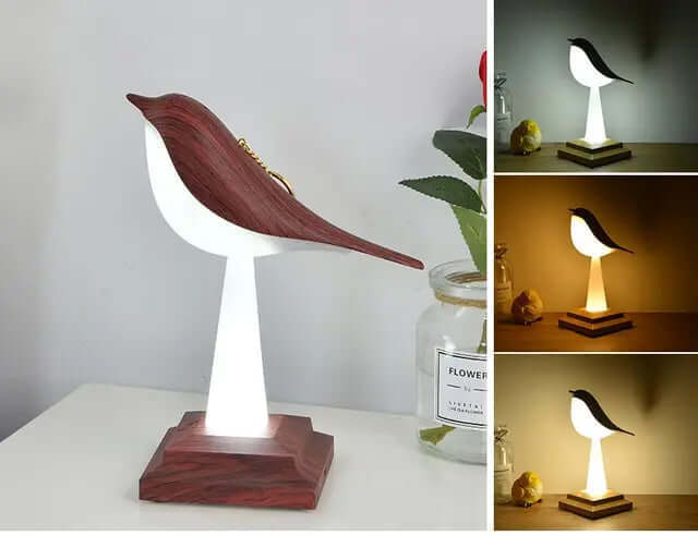 Decorative Bird Table Lamp with Touch Charging
