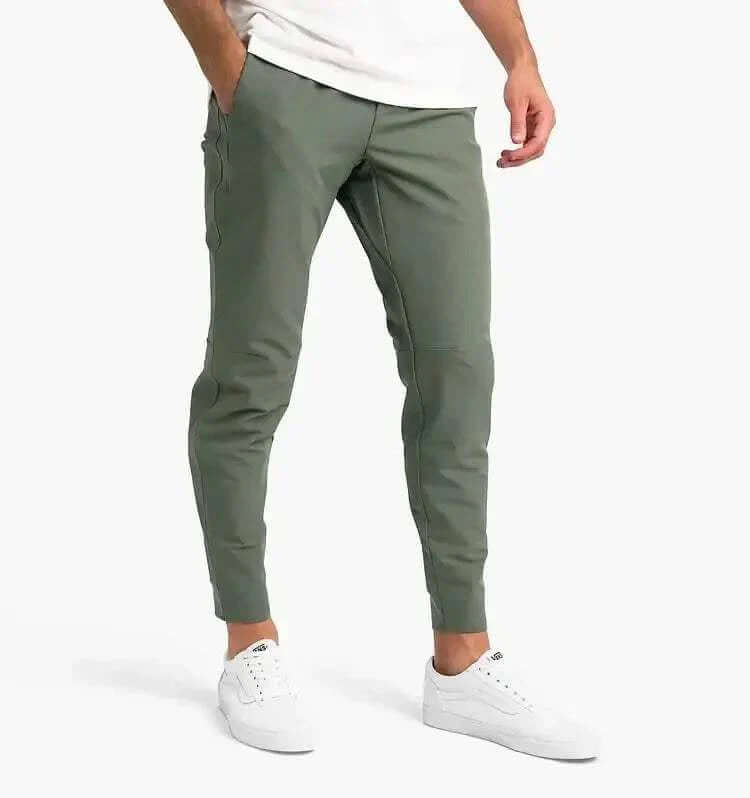 Men's Slim Fit Joggers with Elastic Cuffs