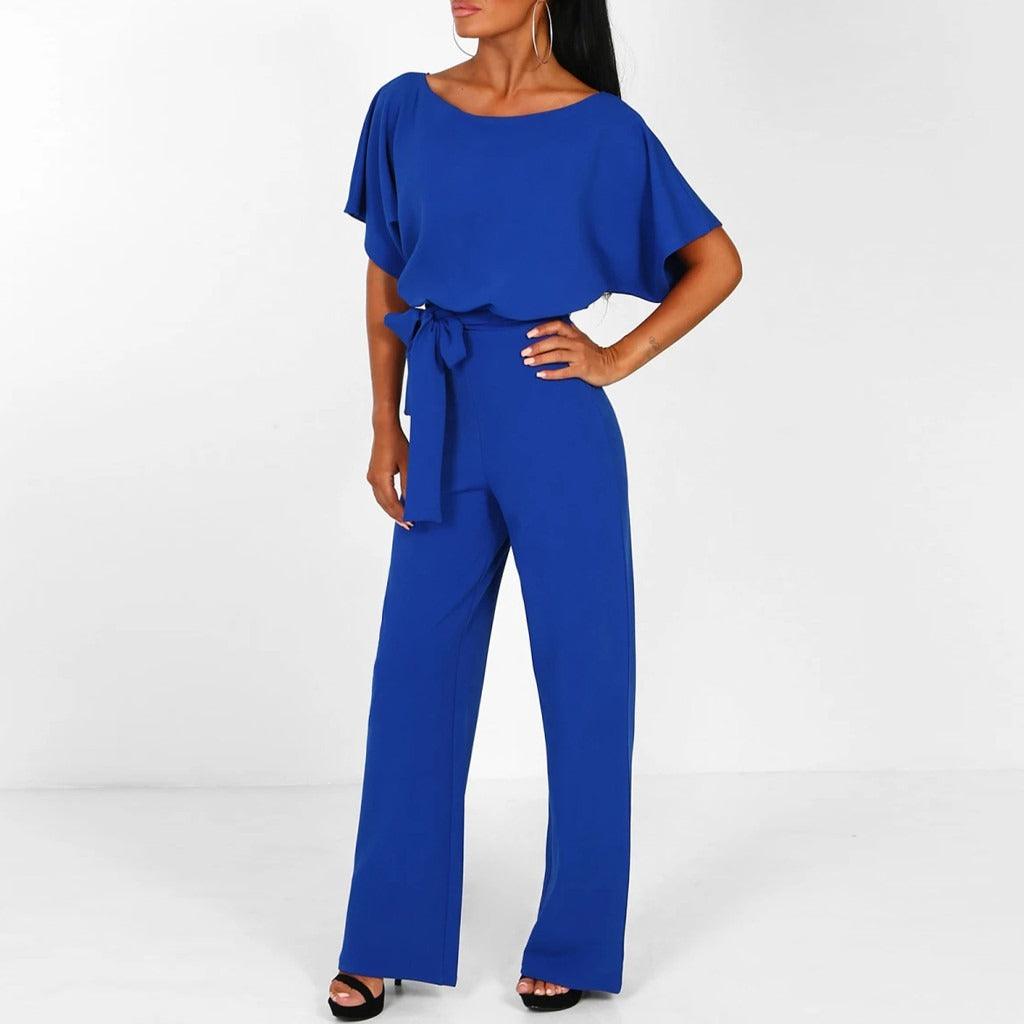 Women's Belted Jumpsuit
