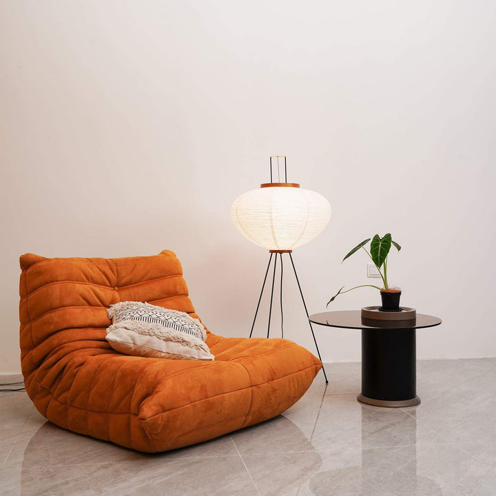 Elegant Paper Floor Lamp with Diffused Lighting