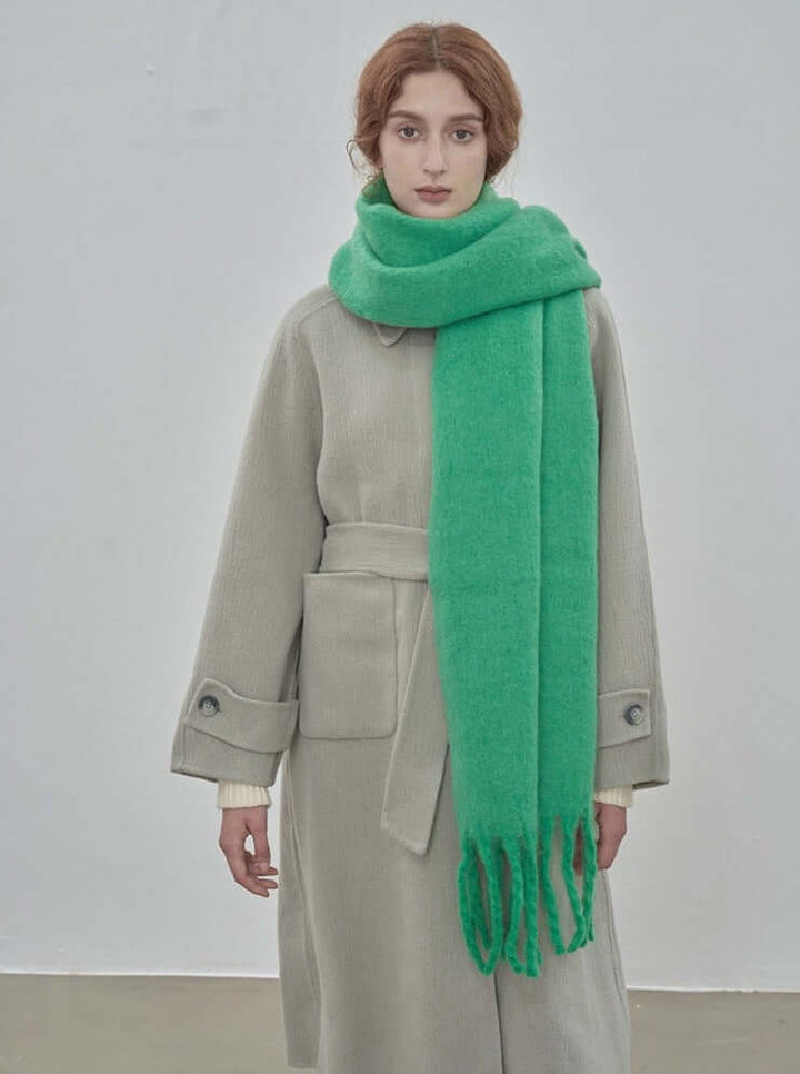 Oversized Solid Colour Winter Scarf