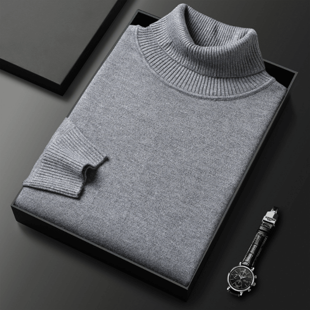 Men's Slim Fit Turtleneck Knitted Jumper