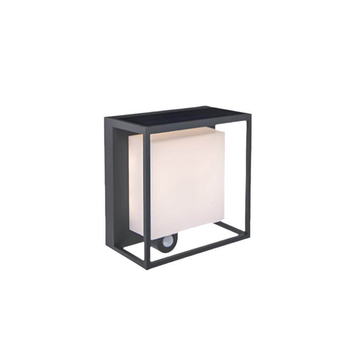 Solar Powered Outdoor Wall Lamp with Sensor, IP65 Waterproof, Acrylic