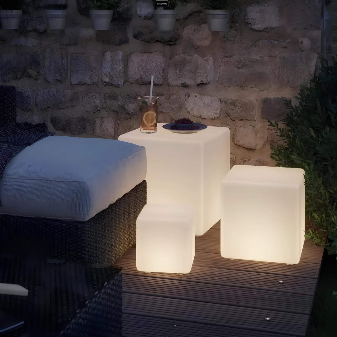 Cubic LED Garden Light - Outdoor/Indoor Lighting - 10-25cm