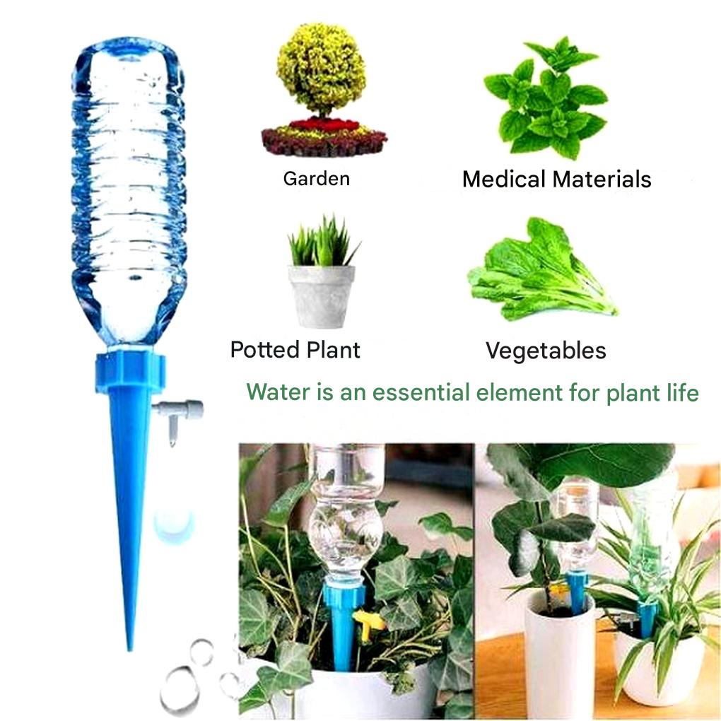 Solve vacation plant care worries with automatic watering spikes. Adjustable flow keeps plants healthy.