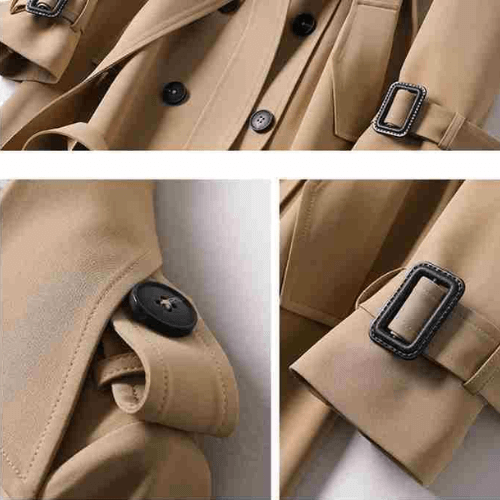 Women's Double-Breasted Trench Coat