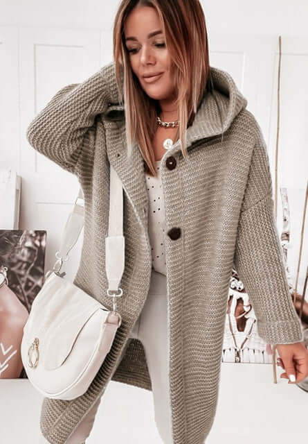 Knitted Cardigan with Buttons