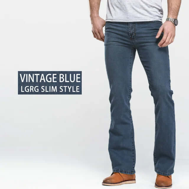 Men's Bootcut Stretch Denim Jeans