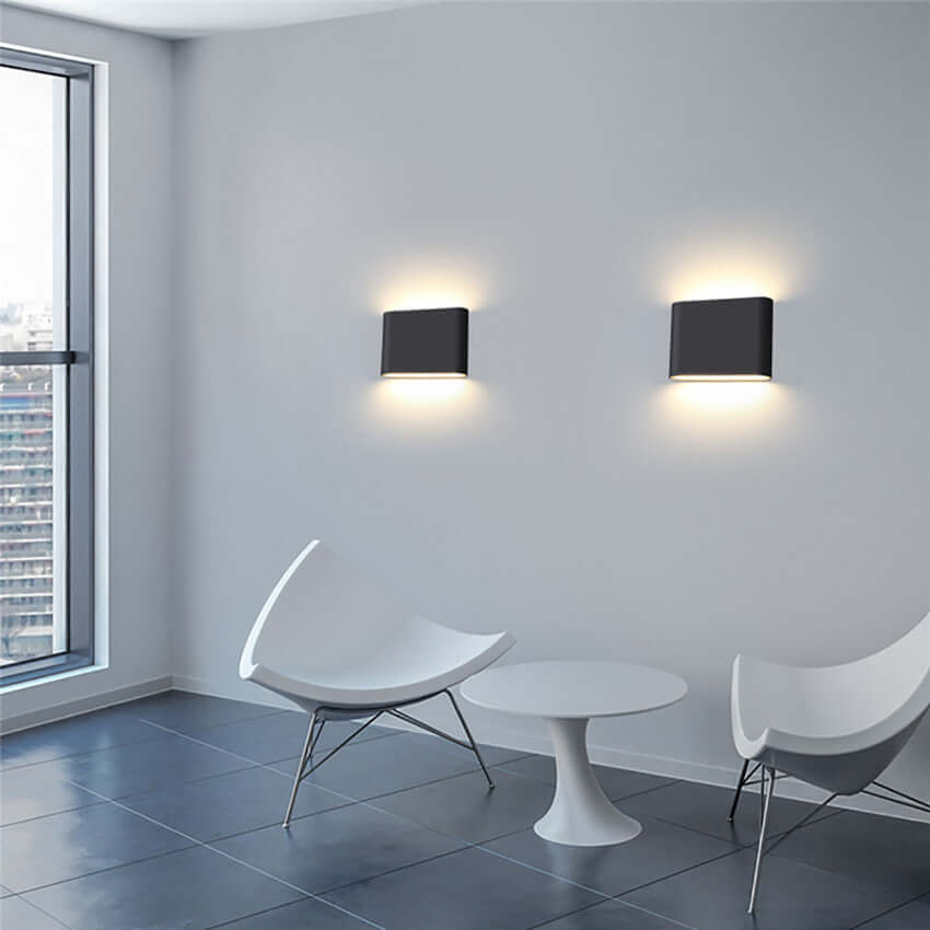 Modern LED Outdoor Wall Sconce Up Down Light Fixture