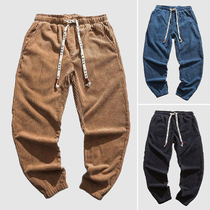 Men's Casual Corduroy Trousers - Relaxed Fit