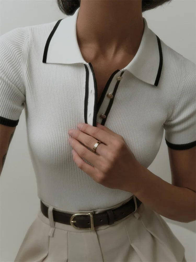 Knitted Polo Shirt