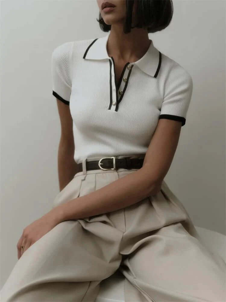 Knitted Polo Shirt