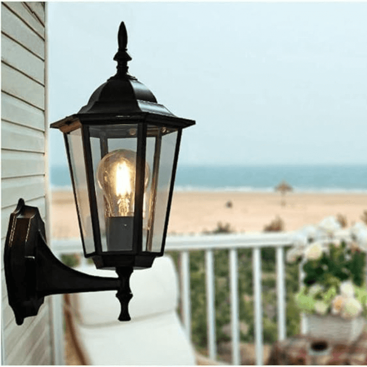 Retro Outdoor Glass Wall Light