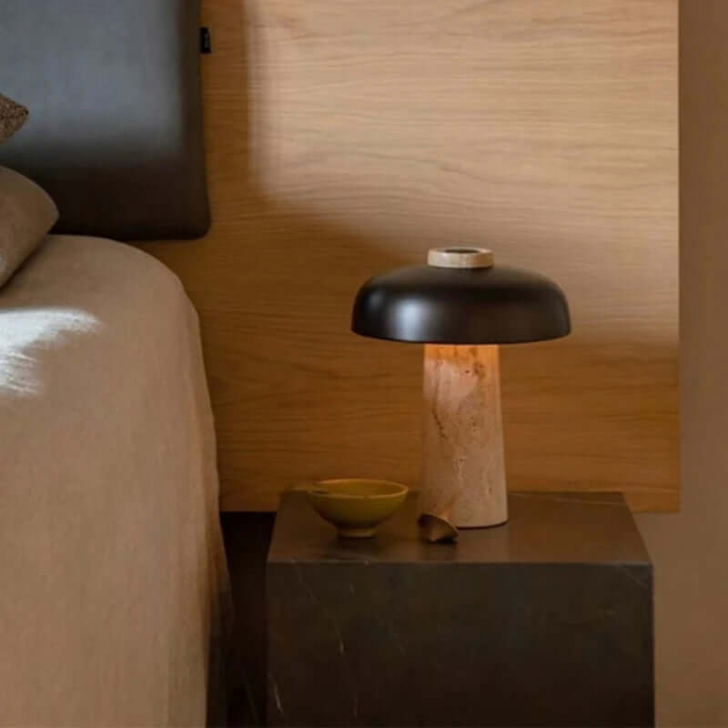Natural Stone Table Lamp with Nordic Design