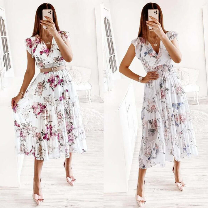 Elegant Midi Dress - Festive Occasions