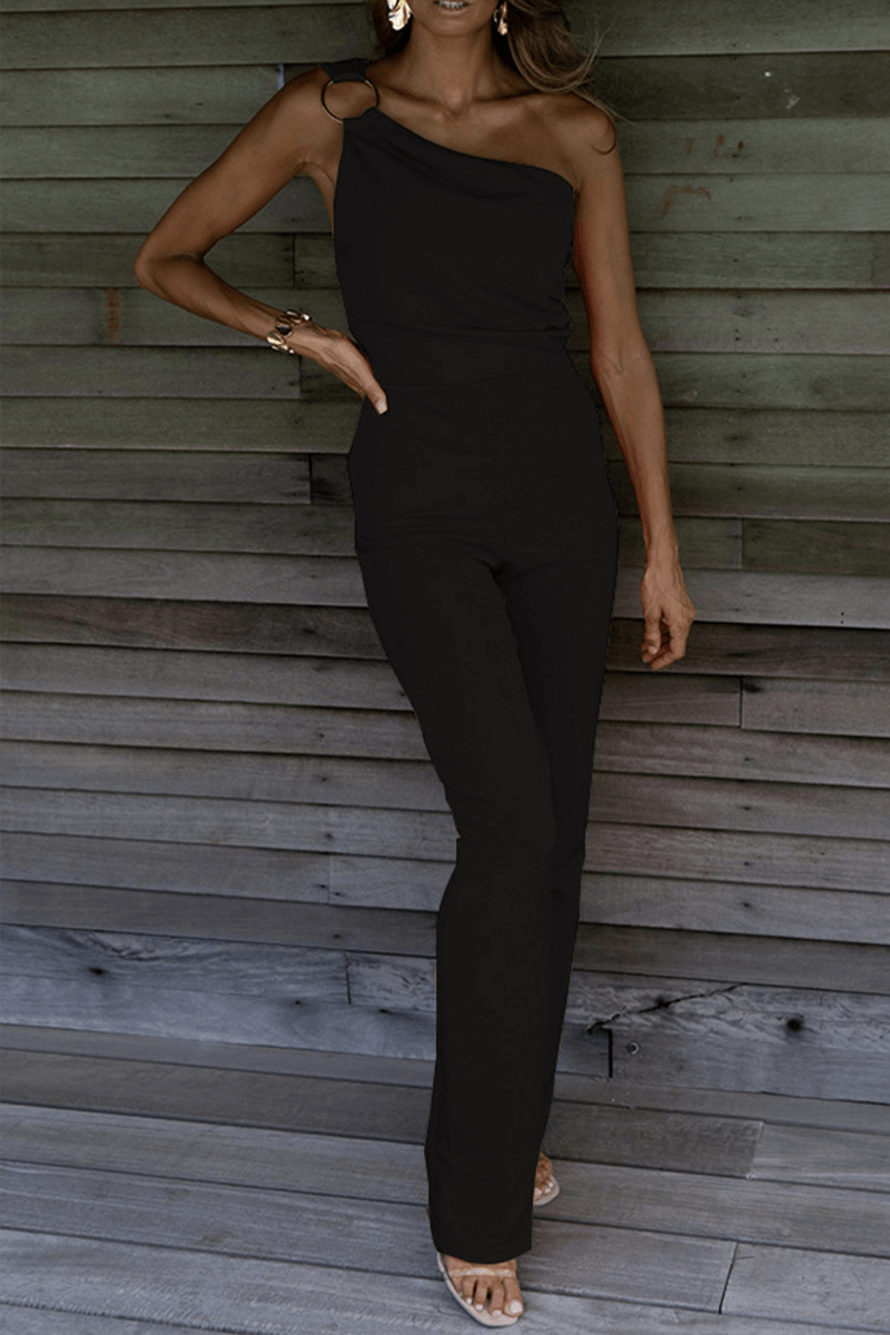 Elegant One-Shoulder Jumpsuit
