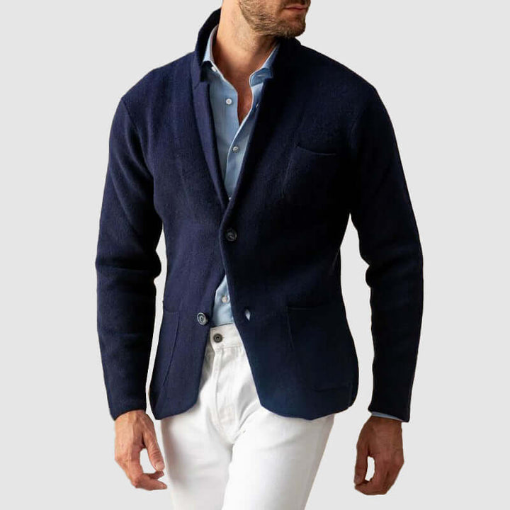Men's Vintage Cardigan with Standard Collar