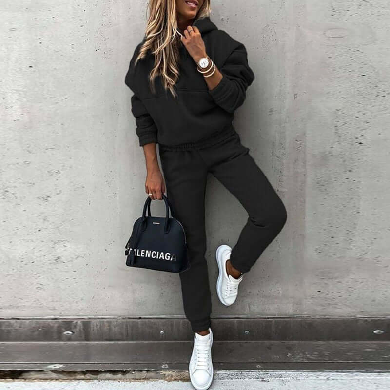 Women's Casual Hooded Tracksuit