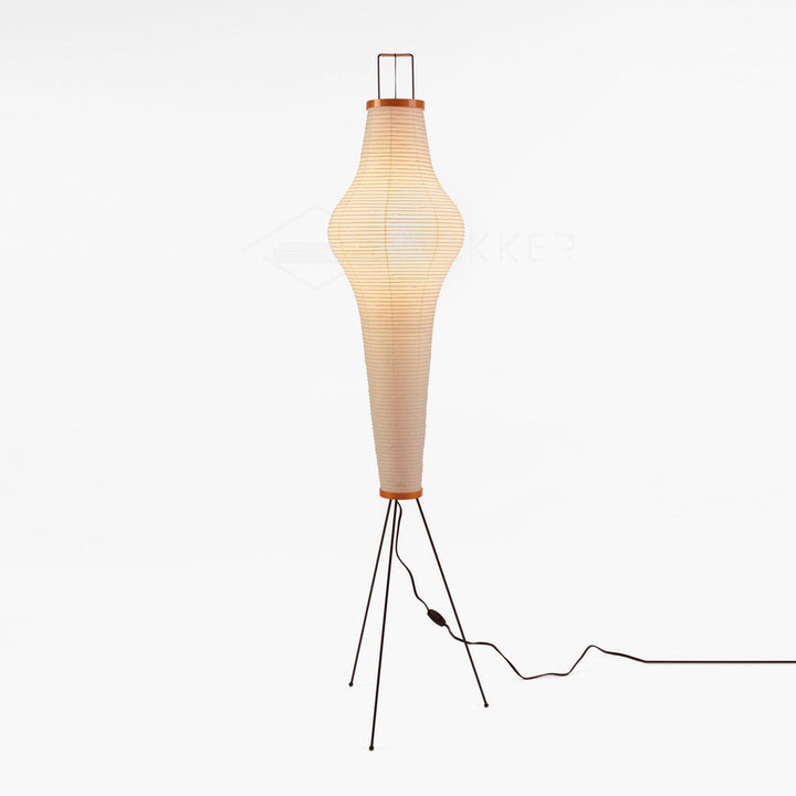 Elegant Paper Floor Lamp with Diffused Lighting