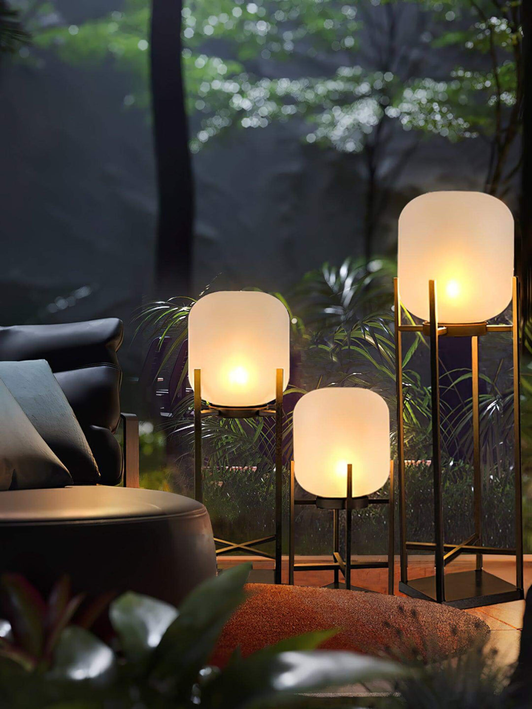 Solar Outdoor Floor Lamp Lantern