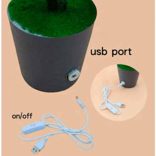 LED Branch Night Light with Decorative Pot