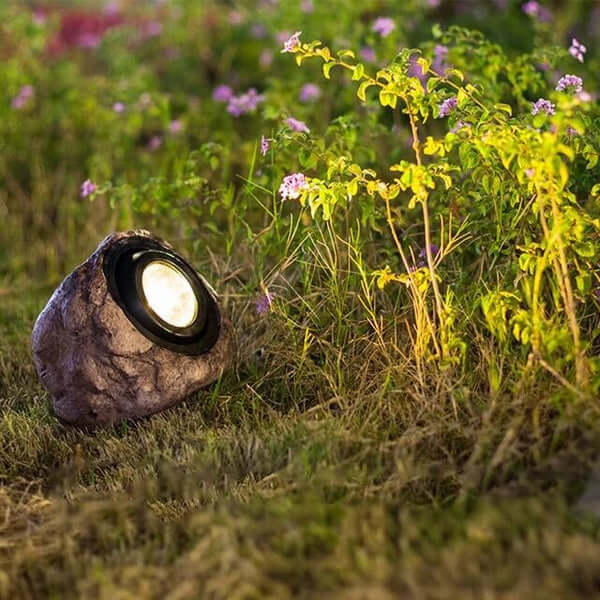 Solar Rock Garden Light - Outdoor LED Landscape Lighting