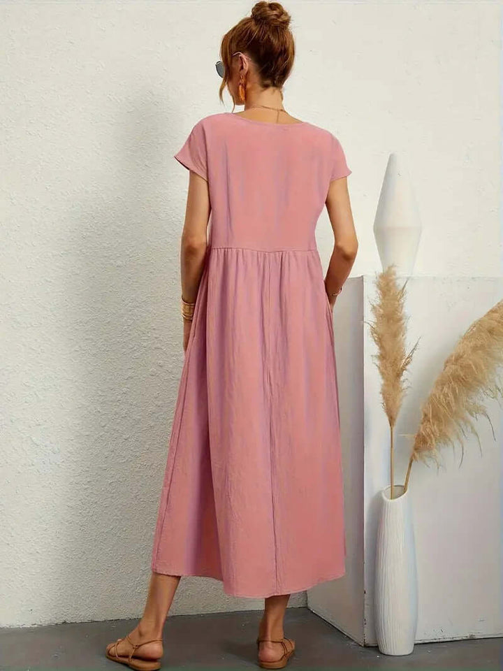 Summer Sleeveless Dress with Handbag