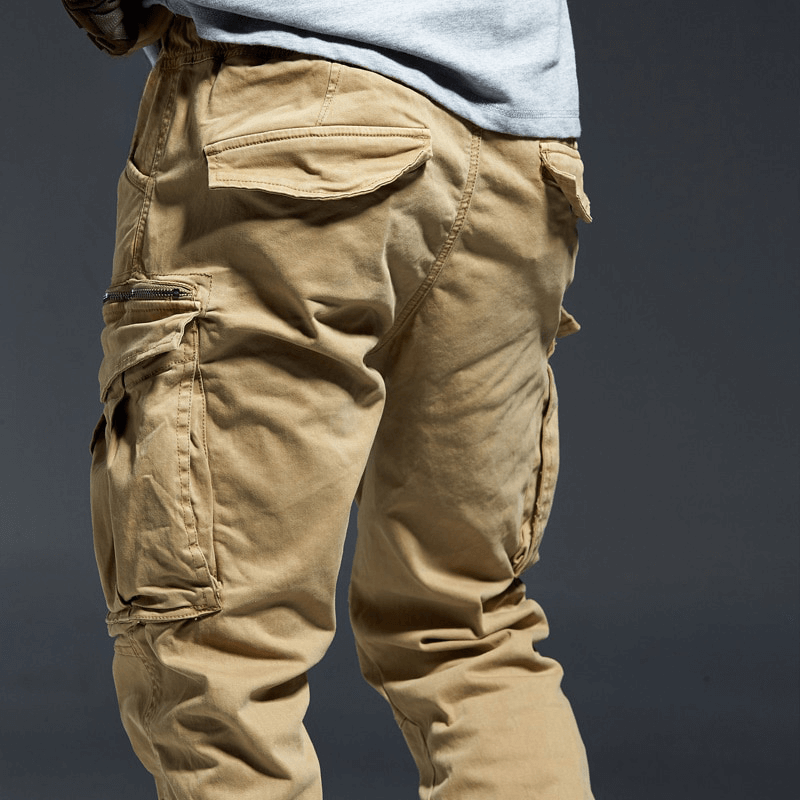 Men's Elastic Waist Cargo Pants