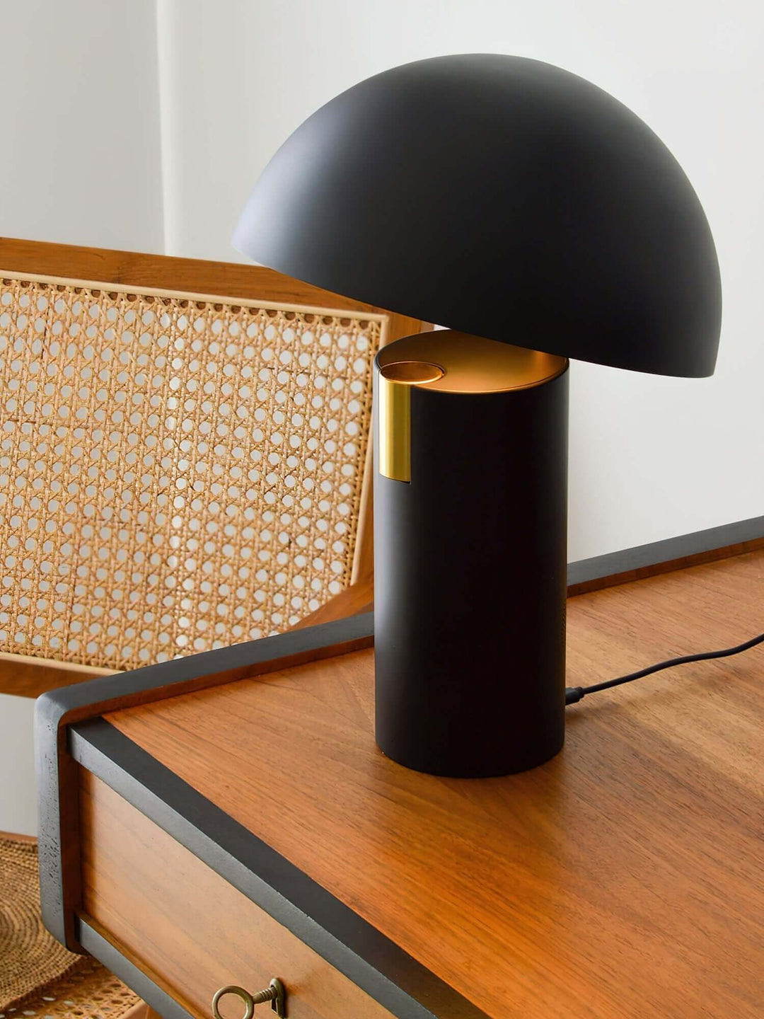 Modern Rotating Cylinder Table Lamp with LED