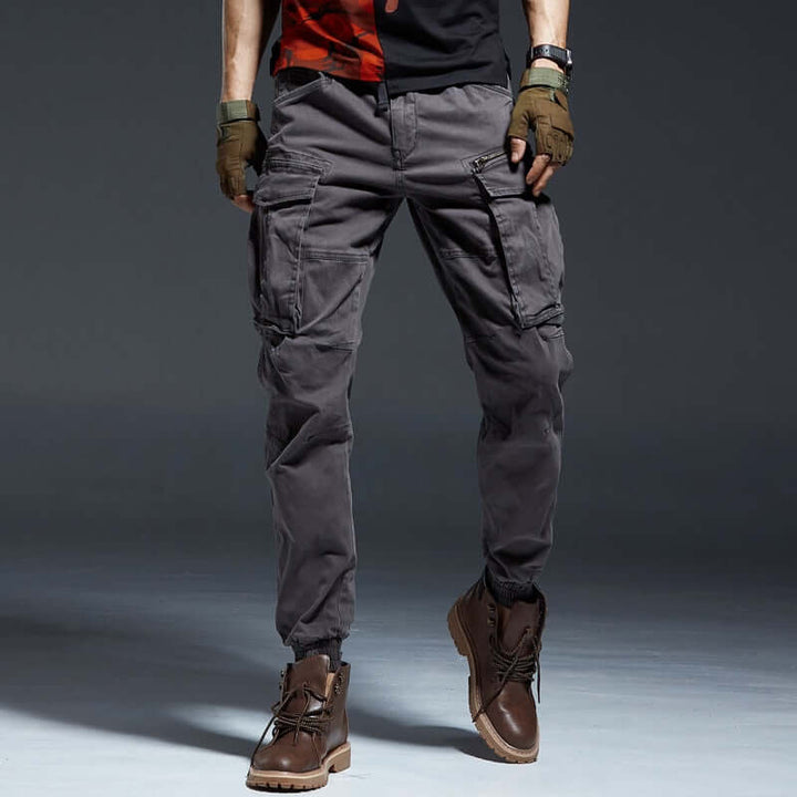 Men's Elastic Waist Cargo Pants