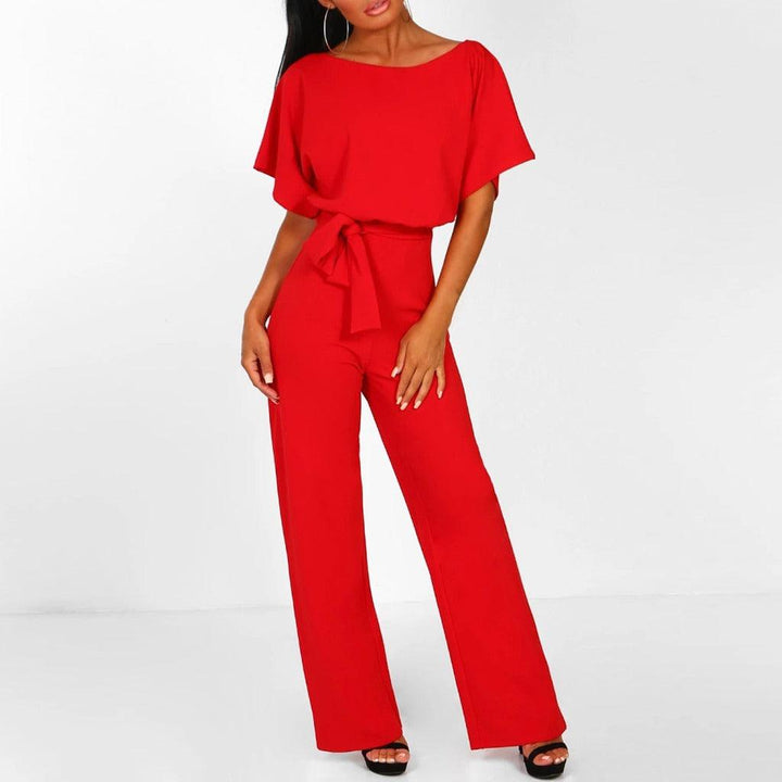 Women's Belted Jumpsuit