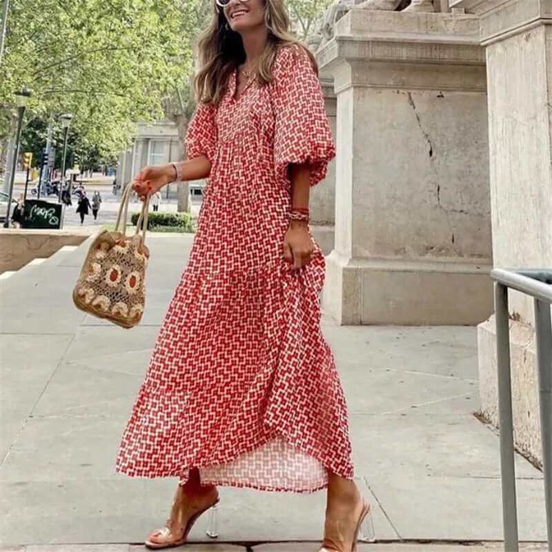 Boho Maxi Dress - Flowing Dress