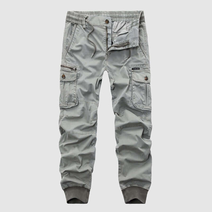 Men's Elastic Waist Pants with Pockets