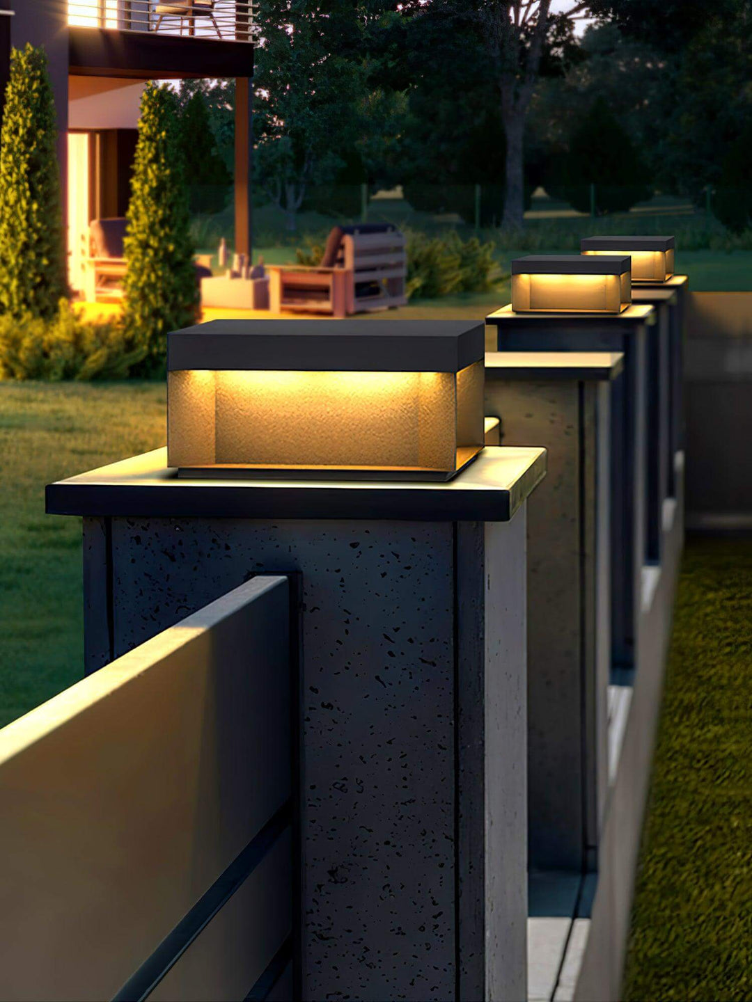 Solar Outdoor Post Light - Weatherproof IP65
