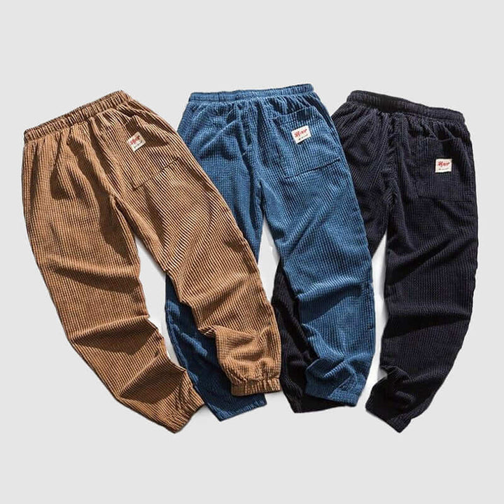 Men's Casual Corduroy Trousers - Relaxed Fit