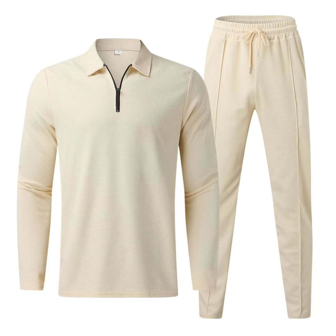 Men's Polo Shirt & Sweatpants Set