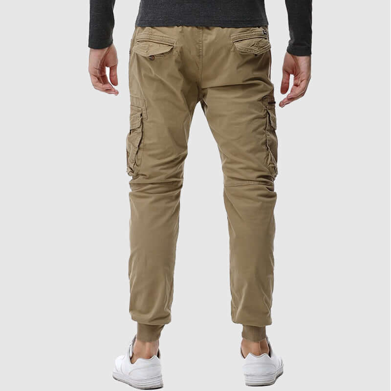 Men's Elastic Waist Pants with Pockets