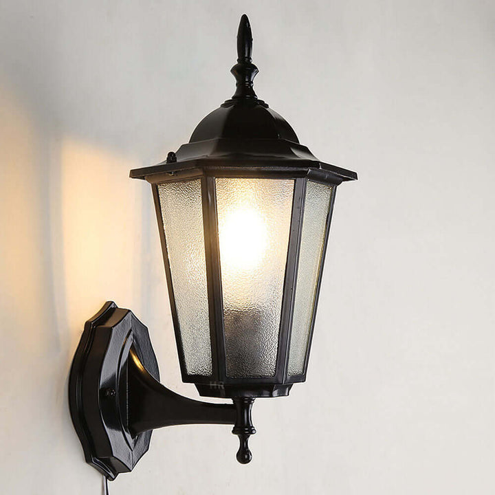 Retro Outdoor Glass Wall Light