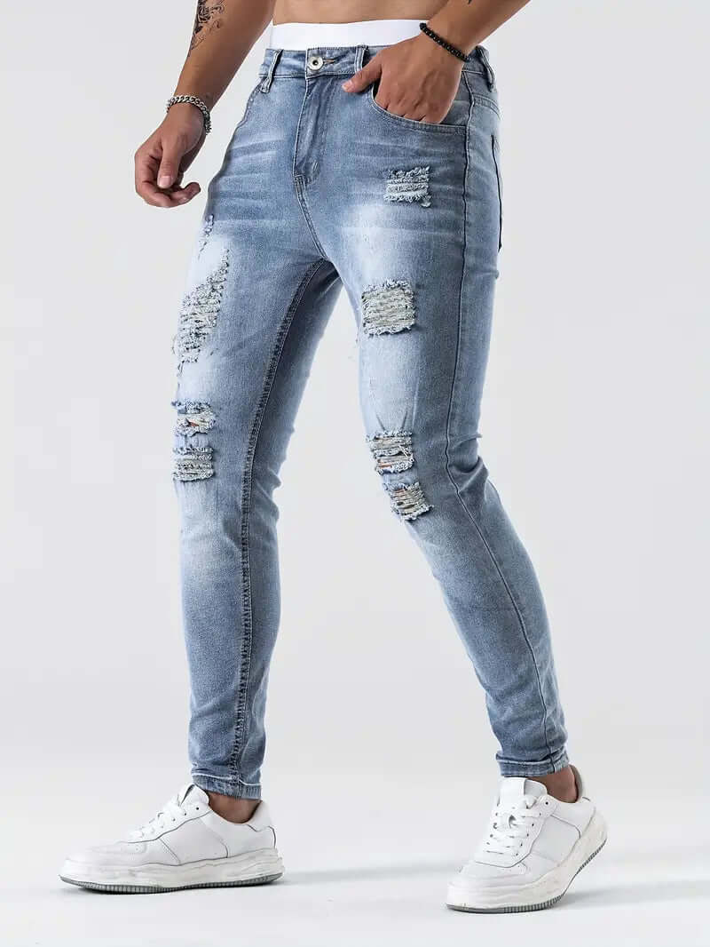 Men's Ripped Skinny Jeans
