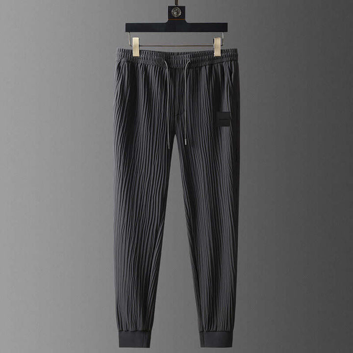 Men's Textured Tracksuit Set - Relaxed Fit
