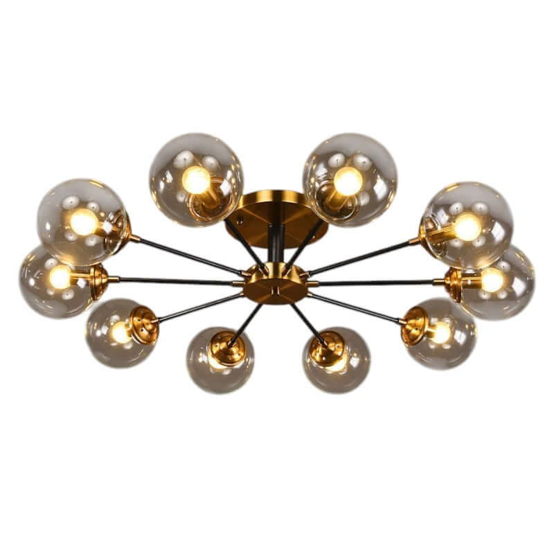 Modern Copper LED Chandelier