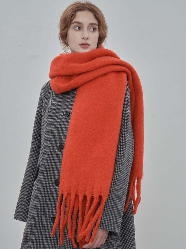 Oversized Solid Colour Winter Scarf