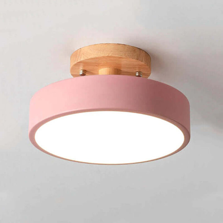 Modern Wooden LED Ceiling Light