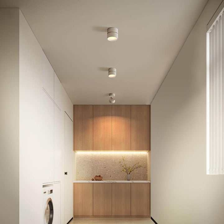 Adjustable LED Ceiling Spotlight Fixture, Warm White, 10cm